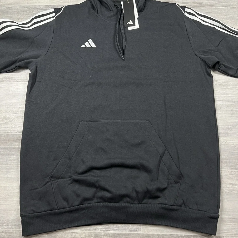 Adidas Men's XLT‎ Tiro23 League Sweat Black Hoodie Stripes Soccer HS3598 NEW